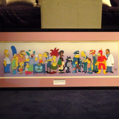 The Simpsons on line' by Nancy Cartwright (limited edition serigraph cel), purchased 1999